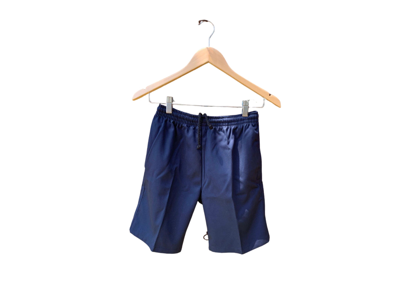 Navy Elastic Waist Shorts