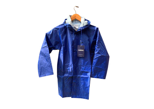 Royal Blue Raincoat with hood